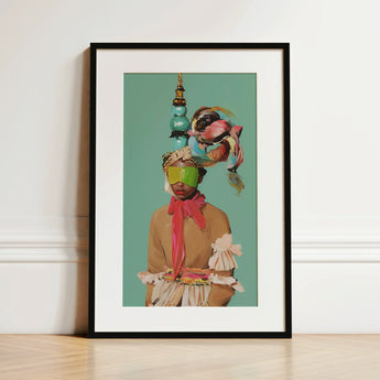 Eye Candy - Avant Garde Fashion Art Print / Canvas, 12x18’’ / 31x46cm / Black Frame / Matboard, Posters Prints & Visual Artwork, Toby Leon