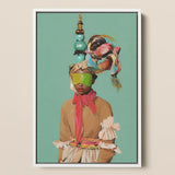Eye Candy - Avantgarde-Modekunstdruck / Leinwand, 12x18’’ / 31x46cm / Weißer Rahmen, Poster, Drucke & visuelle Kunstwerke, Toby Leon