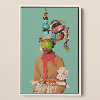 Eye Candy - Avantgarde-Modekunstdruck / Leinwand, 12x18’’ / 31x46cm / Weißer Rahmen, Poster, Drucke & visuelle Kunstwerke, Toby Leon