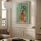 Eye Candy - Avant Garde Fashion Art Print / Canvas Framed Portrait Person Headdress, Striking Form, Prints