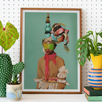 Eye Candy - Avant Garde Fashion Art Print, Framed Portrait Art Print