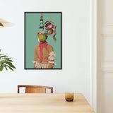 Eye Candy Avant Garde Fashion Framed Canvas, Framed Portrait Painting