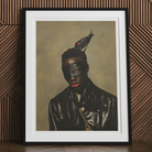 Eye of the Storm - Trans Fetish Mythology Art Print, 12x16’’ / 31x41cm / Black Frame / 2’’ Matboard, Framed Portrait Person Avant-garde