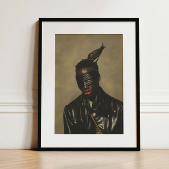 Eye of the Storm - Trans Fetish Mythology Art Print / Canvas, 12x16’’ / 31x41cm / Black Frame / Matboard, Posters Prints & Visual Artwork,