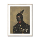 Eye of the Storm - Trans Fetish Mythology Art Print, Framed Portrait Masked Person