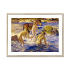 Anzacs Bathing - George Washington Lambert Art Print, Framed Painting Nude Bathers Donkey