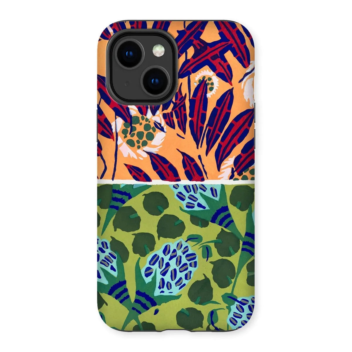 Fabric & Rugs Too - Pochoir Pattern Phone Case - E. A. Séguy - Iphone 14 Plus / Matte - Mobile Phone Cases