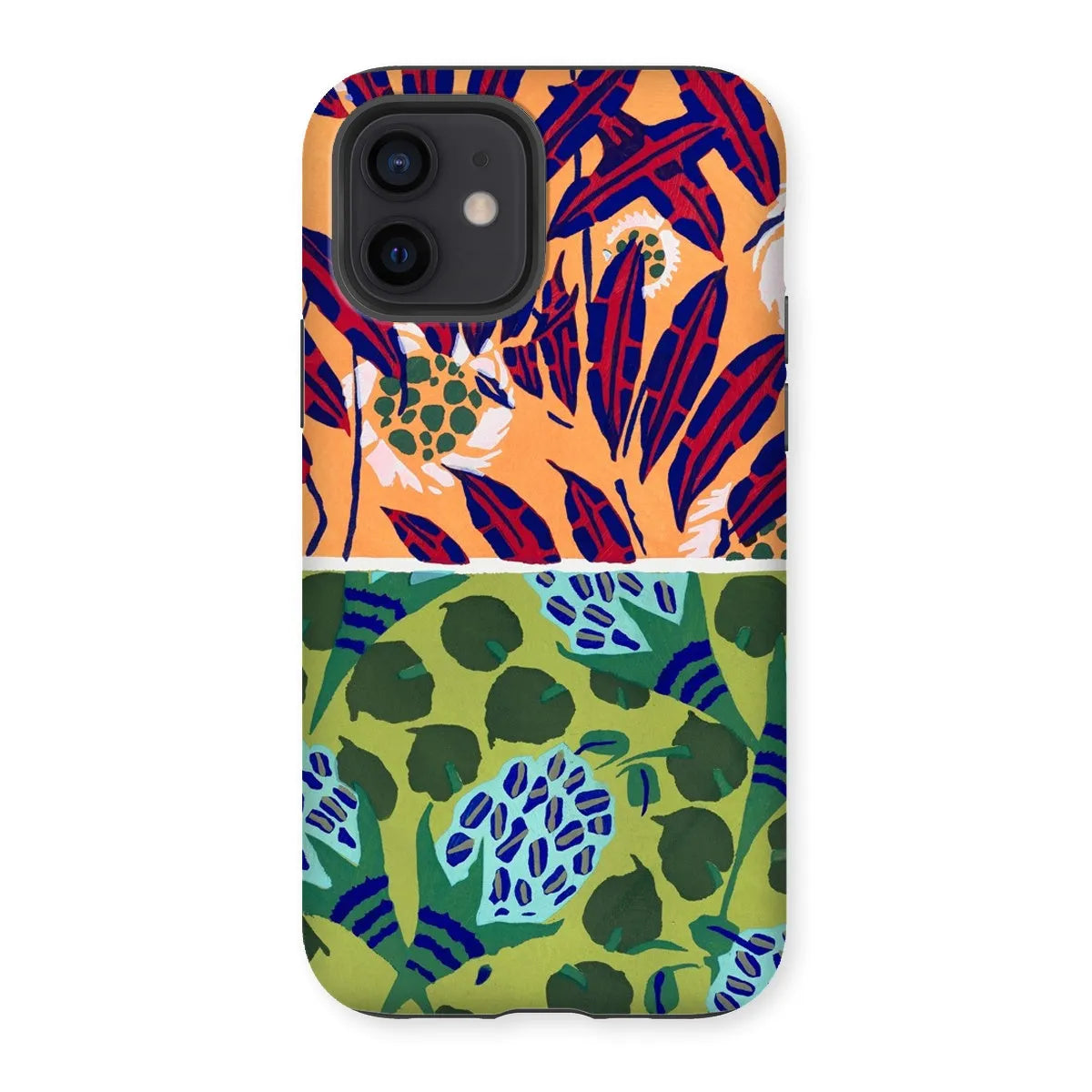 Fabric & Rugs Too - Pochoir Pattern Phone Case - E. A. Séguy - Iphone 12 / Matte - Mobile Phone Cases - Aesthetic Art