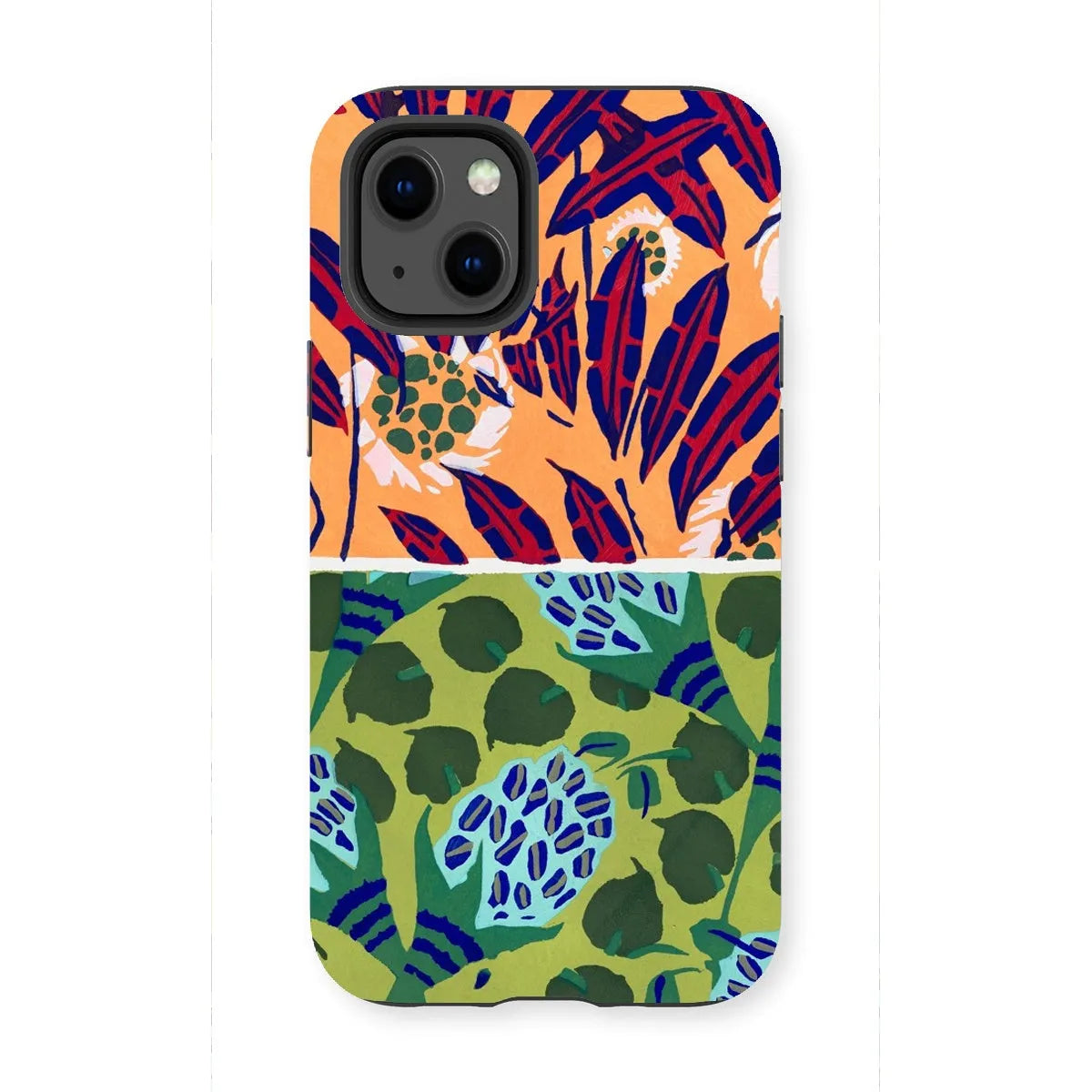Fabric & Rugs Too - Pochoir Pattern Phone Case - E. A. Séguy - Iphone 13 Mini / Matte - Mobile Phone Cases