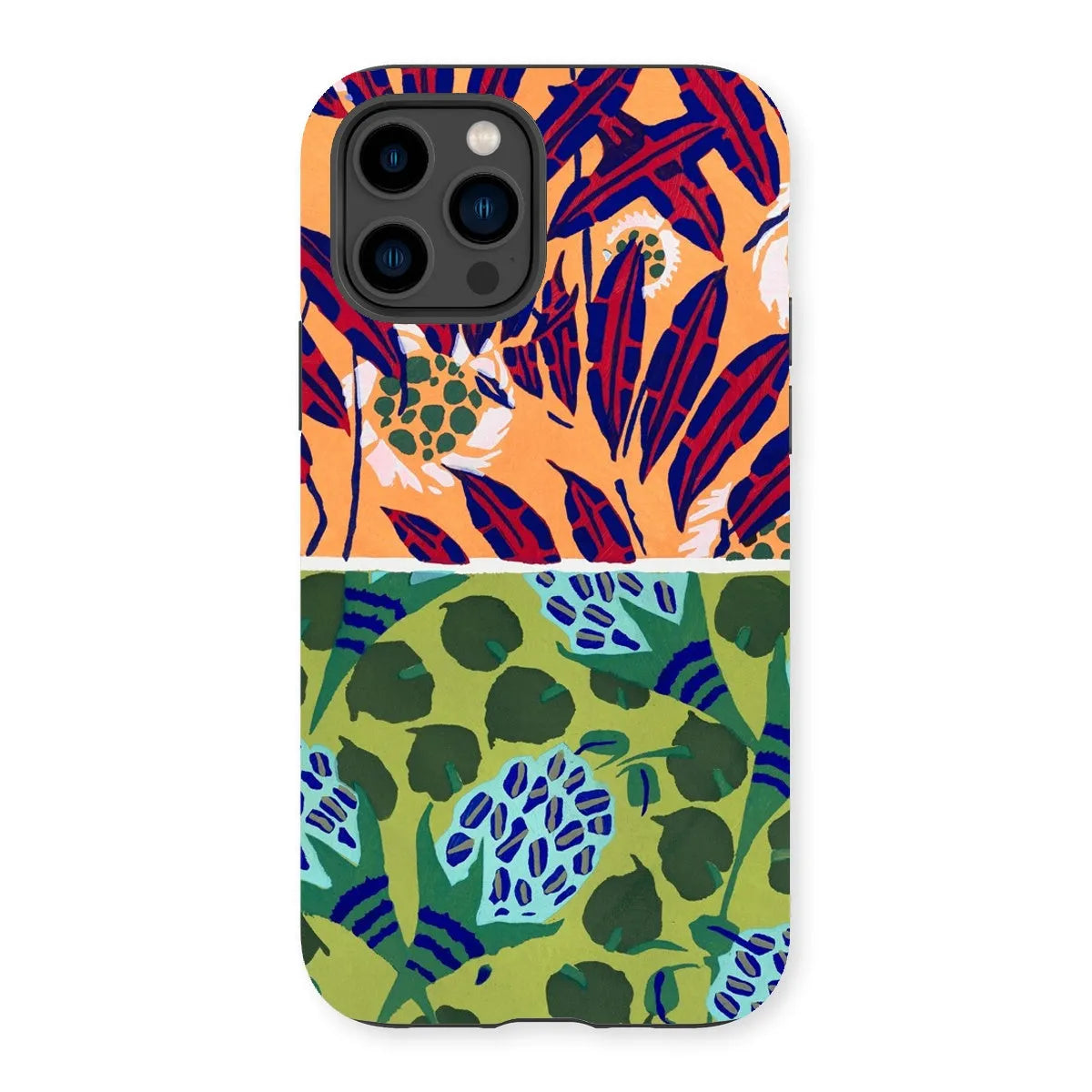 Fabric & Rugs Too - Pochoir Pattern Phone Case - E. A. Séguy - Iphone 14 Pro / Matte - Mobile Phone Cases - Aesthetic