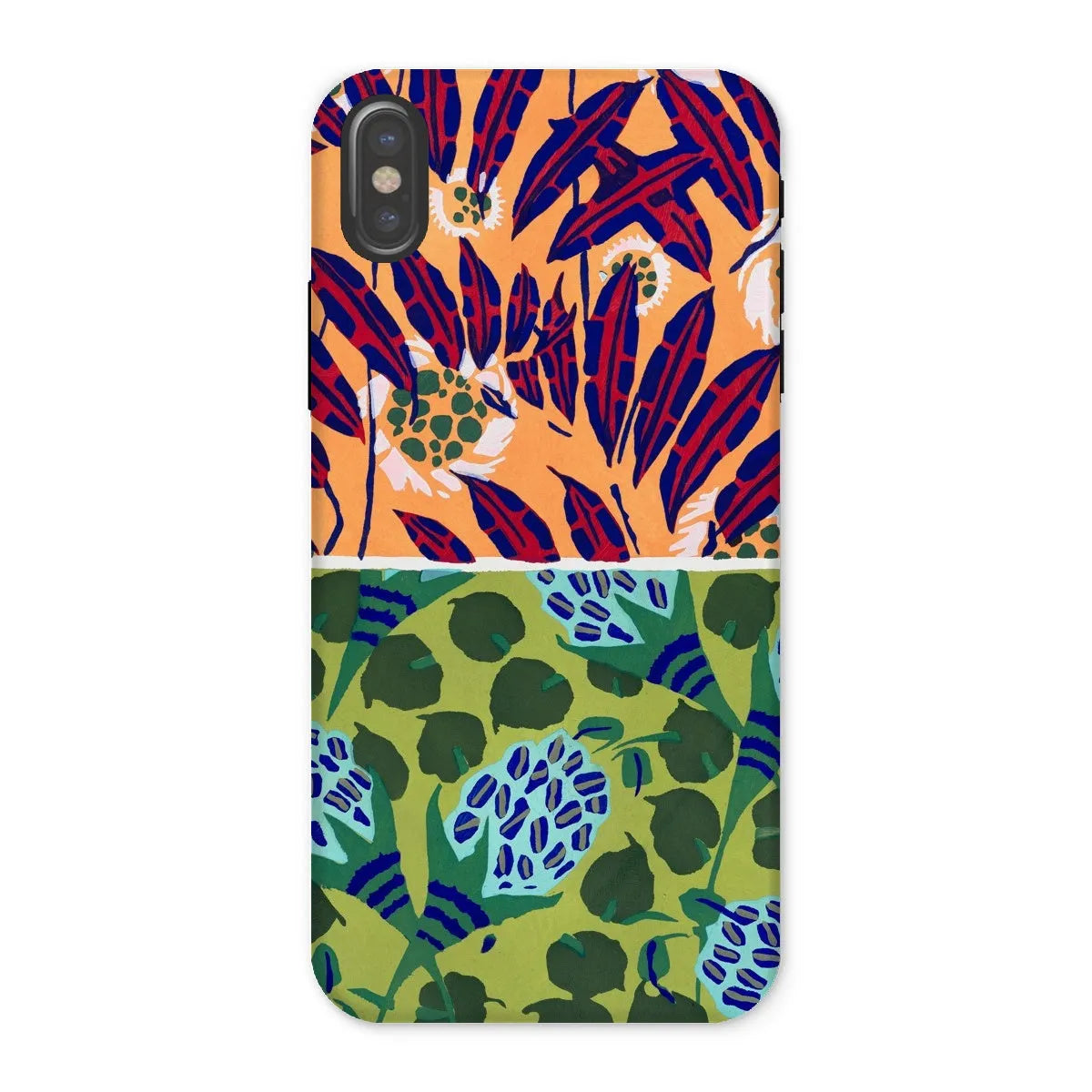 Fabric & Rugs Too - Pochoir Pattern Phone Case - E. A. Séguy - Iphone x / Matte - Mobile Phone Cases - Aesthetic Art