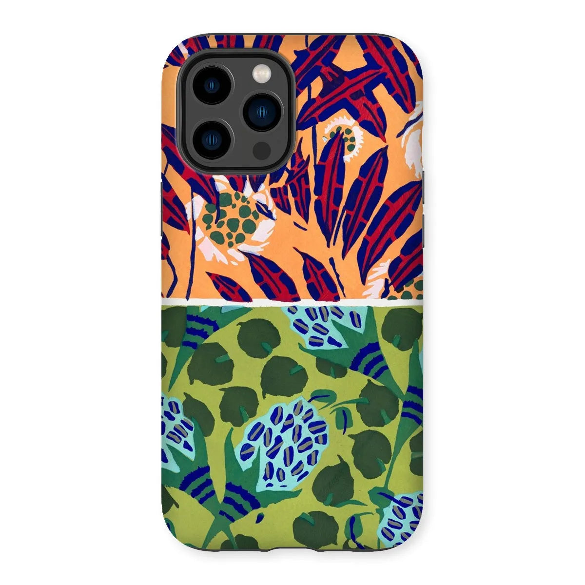 Fabric & Rugs Too - Pochoir Pattern Phone Case - E. A. Séguy - Iphone 14 Pro Max / Matte - Mobile Phone Cases