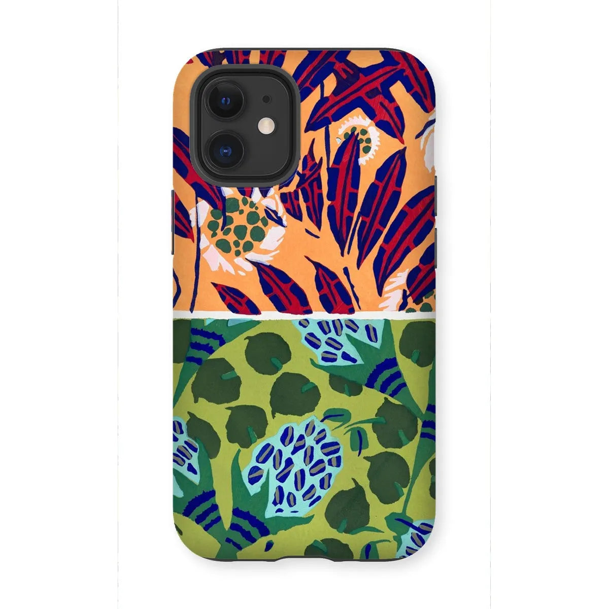 Fabric & Rugs Too - Pochoir Pattern Phone Case - E. A. Séguy - Iphone 12 Mini / Matte - Mobile Phone Cases
