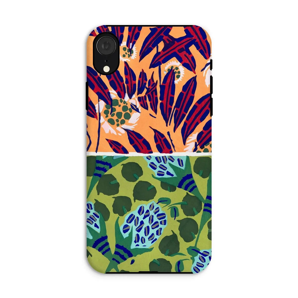 Fabric & Rugs Too - Pochoir Pattern Phone Case - E. A. Séguy - Iphone Xr / Matte - Mobile Phone Cases - Aesthetic Art
