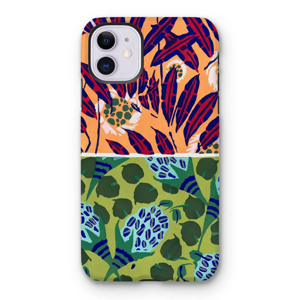 Fabric & Rugs Too - Pochoir Pattern Phone Case - E. A. Séguy - Iphone 11 / Matte - Mobile Phone Cases - Aesthetic Art