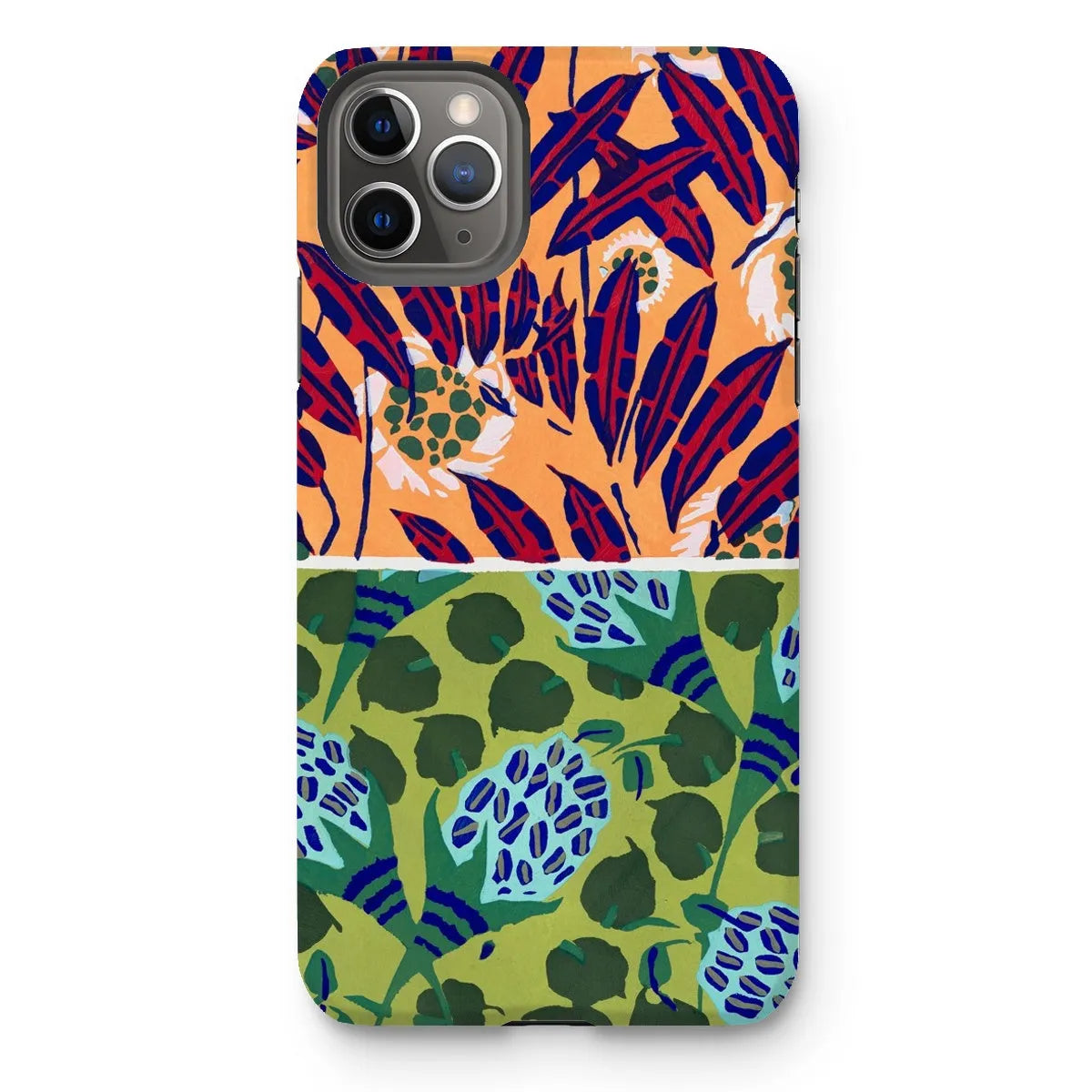 Fabric & Rugs Too - Pochoir Pattern Phone Case - E. A. Séguy - Iphone 11 Pro Max / Matte - Mobile Phone Cases