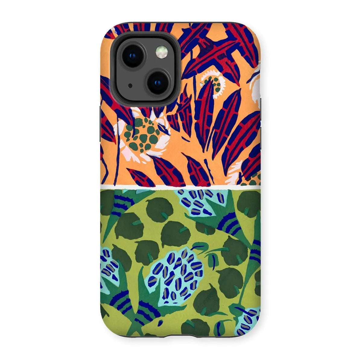 Fabric & Rugs Too - Pochoir Pattern Phone Case - E. A. Séguy - Iphone 13 / Matte - Mobile Phone Cases - Aesthetic Art