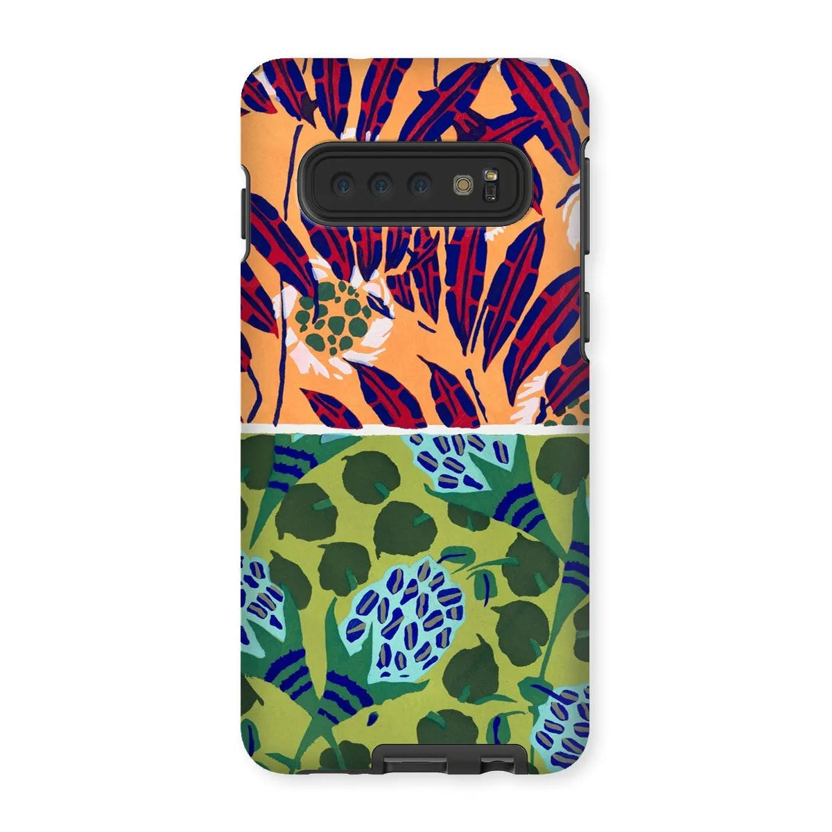 Fabric & Rugs Too - Pochoir Pattern Phone Case - E. A. Séguy - Samsung Galaxy S10 / Matte - Mobile Phone Cases