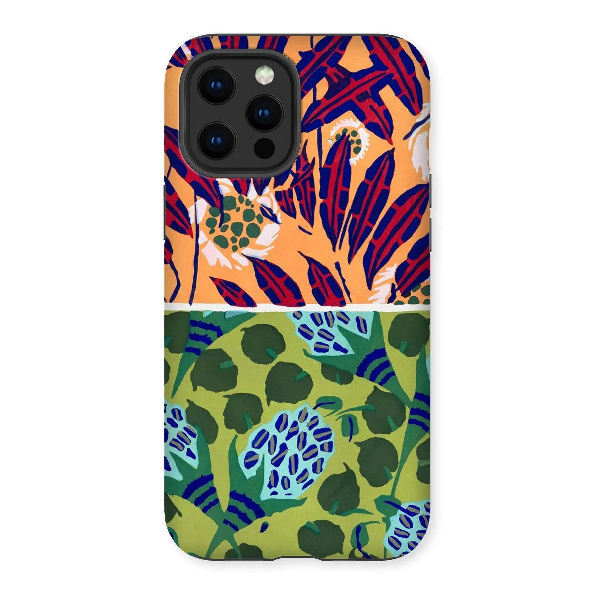 Fabric & Rugs Too - Pochoir Pattern Phone Case - E. A. Séguy - Iphone 12 Pro Max / Matte - Mobile Phone Cases