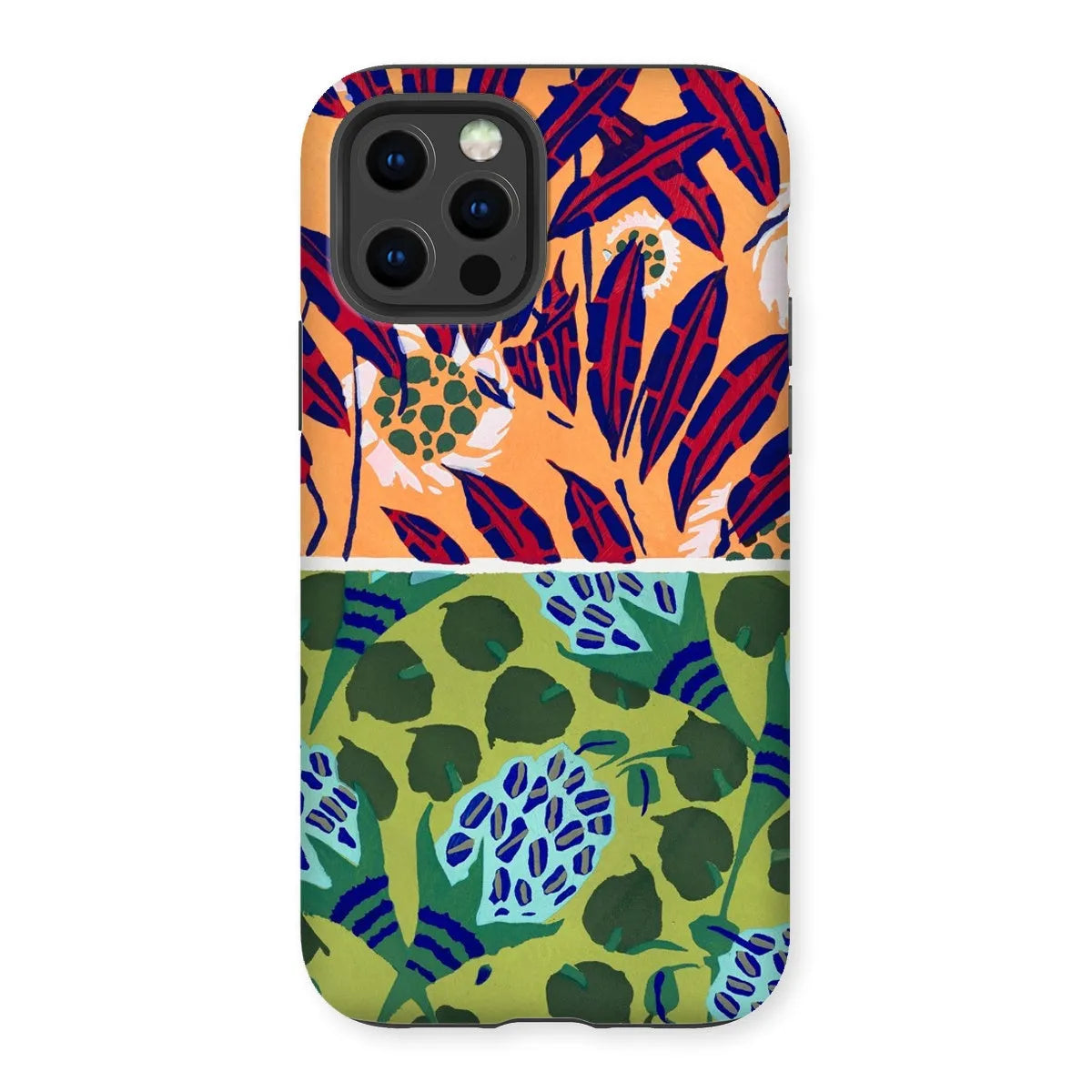 Fabric & Rugs Too - Pochoir Pattern Phone Case - E. A. Séguy - Iphone 12 Pro / Matte - Mobile Phone Cases - Aesthetic