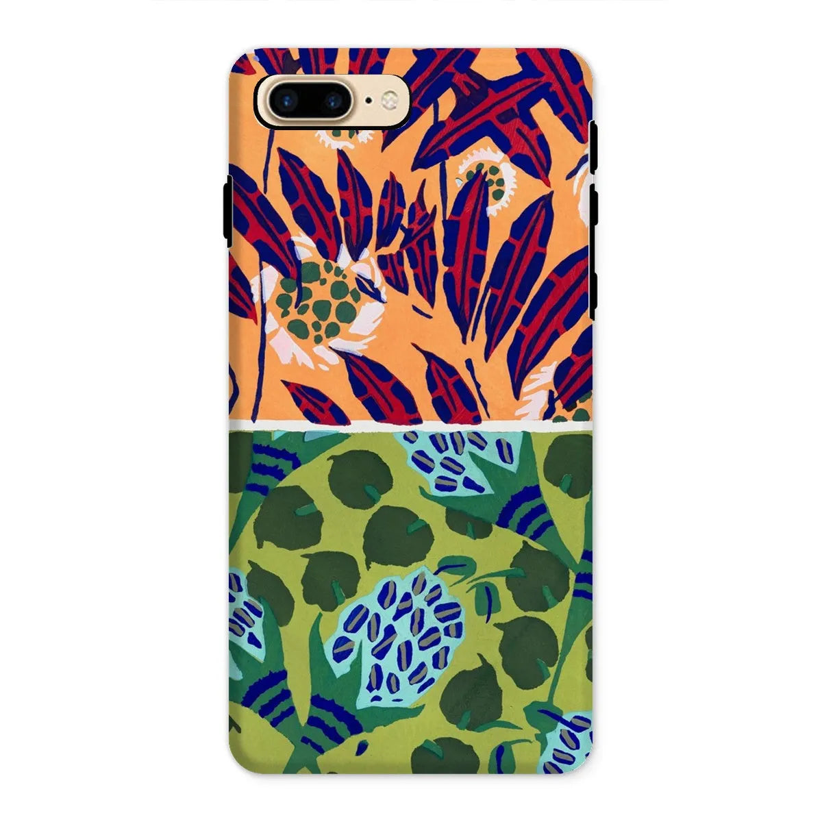 Fabric & Rugs Too - Pochoir Pattern Phone Case - E. A. Séguy - Iphone 8 Plus / Matte - Mobile Phone Cases - Aesthetic