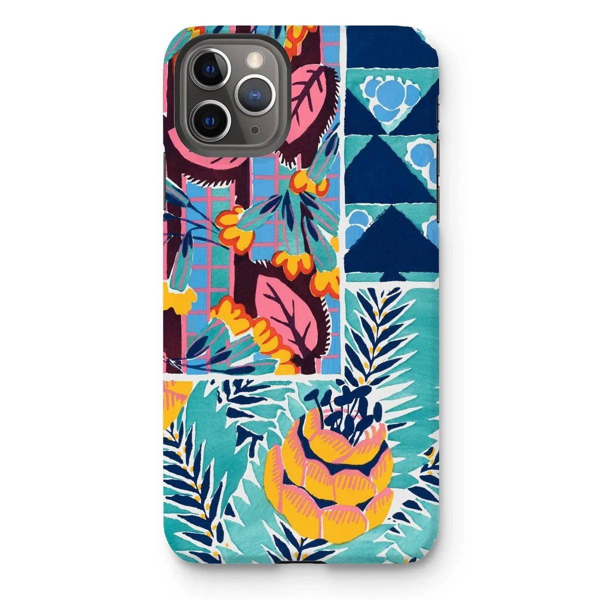 Fabric & Rugs - Pochoir Patterns Phone Case - E. A. Séguy - Iphone 11 Pro Max / Matte - Mobile Phone Cases