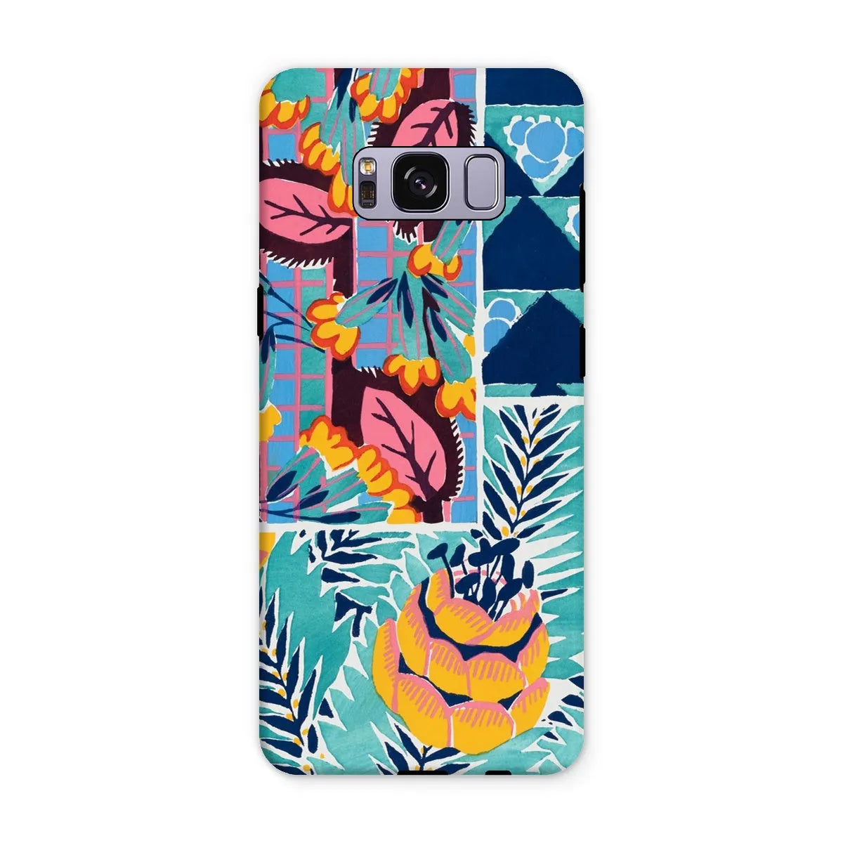 Fabric & Rugs - Pochoir Patterns Phone Case - E. A. Séguy - Samsung Galaxy S8 Plus / Matte - Mobile Phone Cases