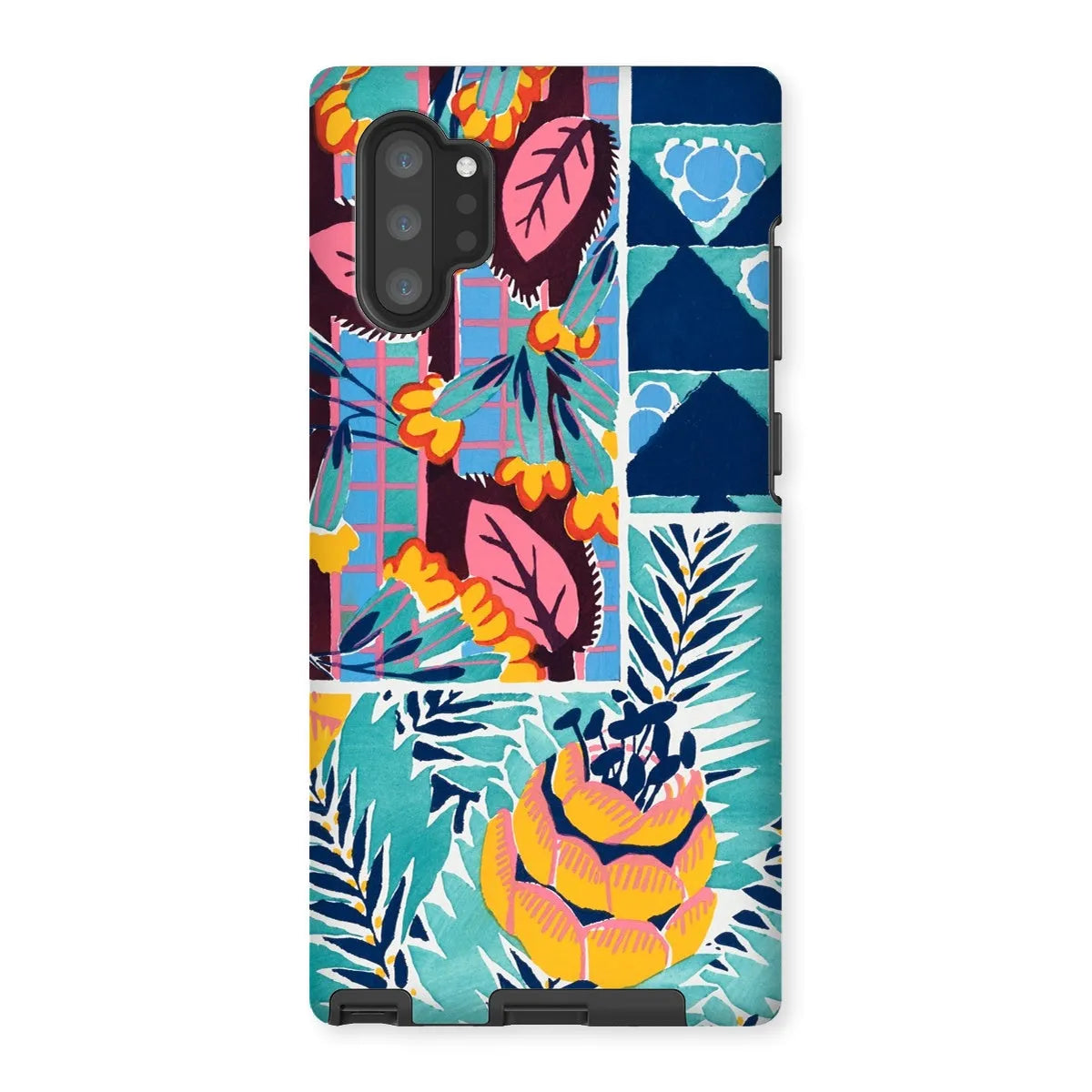 Fabric & Rugs - Pochoir Patterns Phone Case - E. A. Séguy - Samsung Galaxy Note 10p / Matte - Mobile Phone Cases