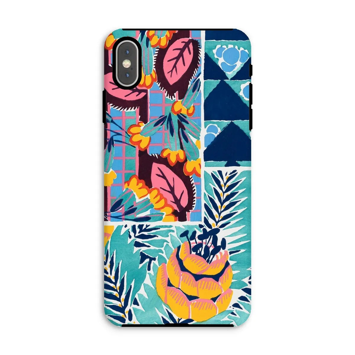 Fabric & Rugs - Pochoir Patterns Phone Case - E. A. Séguy - Iphone Xs Max / Matte - Mobile Phone Cases - Aesthetic Art