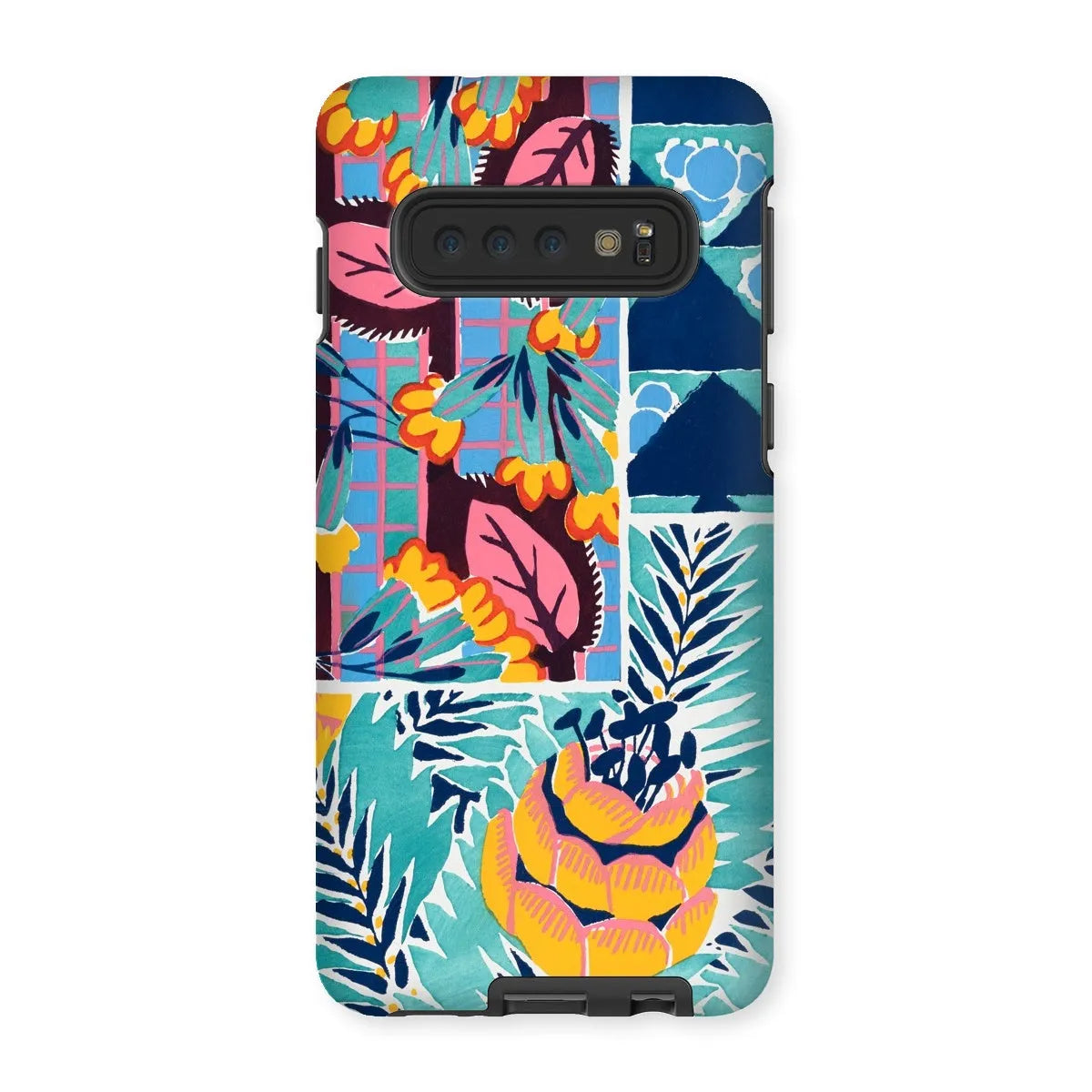Fabric & Rugs - Pochoir Patterns Phone Case - E. A. Séguy - Samsung Galaxy S10 / Matte - Mobile Phone Cases