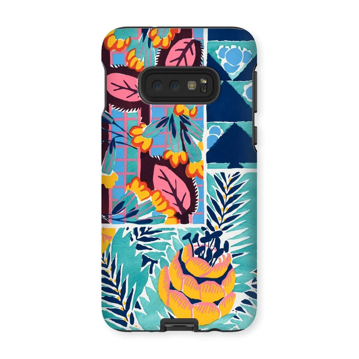 Fabric & Rugs - Pochoir Patterns Phone Case - E. A. Séguy - Samsung Galaxy S10e / Matte - Mobile Phone Cases