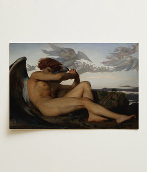Reproduction Classical Painting Fall Rebel Angels Théodore Chassériau Fallen Angel, Alexandre Cabanel, Pins, Lucifer, Art, Print