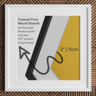 Family Affair - Modern Cactus Art Print, Framed Print Mount Board
