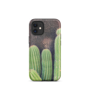 Family Affair - Modern Cactus Iphone Case 12 Mini / Matte Cactus-themed Phone Case Striking Iphone Case, Modern Cactus Photography,