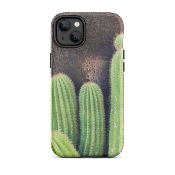Family Affair - Modern Cactus Iphone Case 14 Plus / Matte Cactus-themed Phone Case Striking Iphone Case, Modern Cactus Photography,
