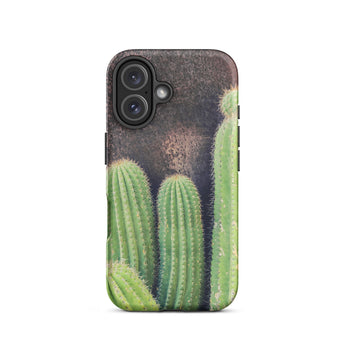Family Affair - Modern Cactus Iphone Case 16 / Matte Cactus-themed Phone Case Striking Iphone Case, Modern Cactus Photography, Photography