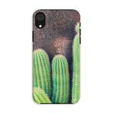 Family Affair - Modern Cactus Iphone Case Xr / Matte Phone Case Close-up Photograph Green Cactus Plants Striking Iphone Case, Modern