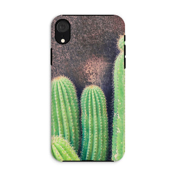 Family Affair - Modern Cactus Iphone Case Xr / Matte Phone Case Close-up Photograph Green Cactus Plants Striking Iphone Case, Modern