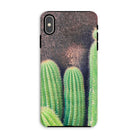 Family Affair - Modern Cactus Iphone Case, Xs Max / Matte, Phone Case Close-up Photograph Green Cactus Plants
