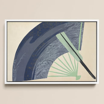 Fan - Kamisaka Sekka Japanese Meiji Art Print / Canvas, 17x12’’ / A3 / White Frame, Posters Prints & Visual Artwork, Toby Leon