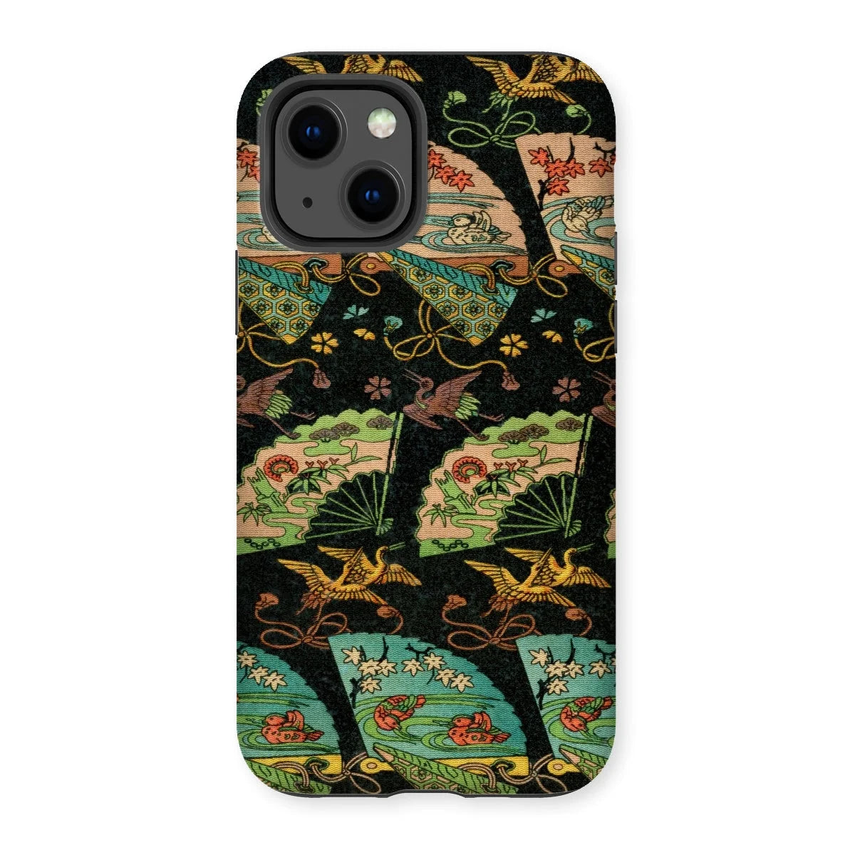 Ducks & Cranes Fan Pattern - G.a. Audsley Iphone Case 13 / Matte Mobile Phone Cases