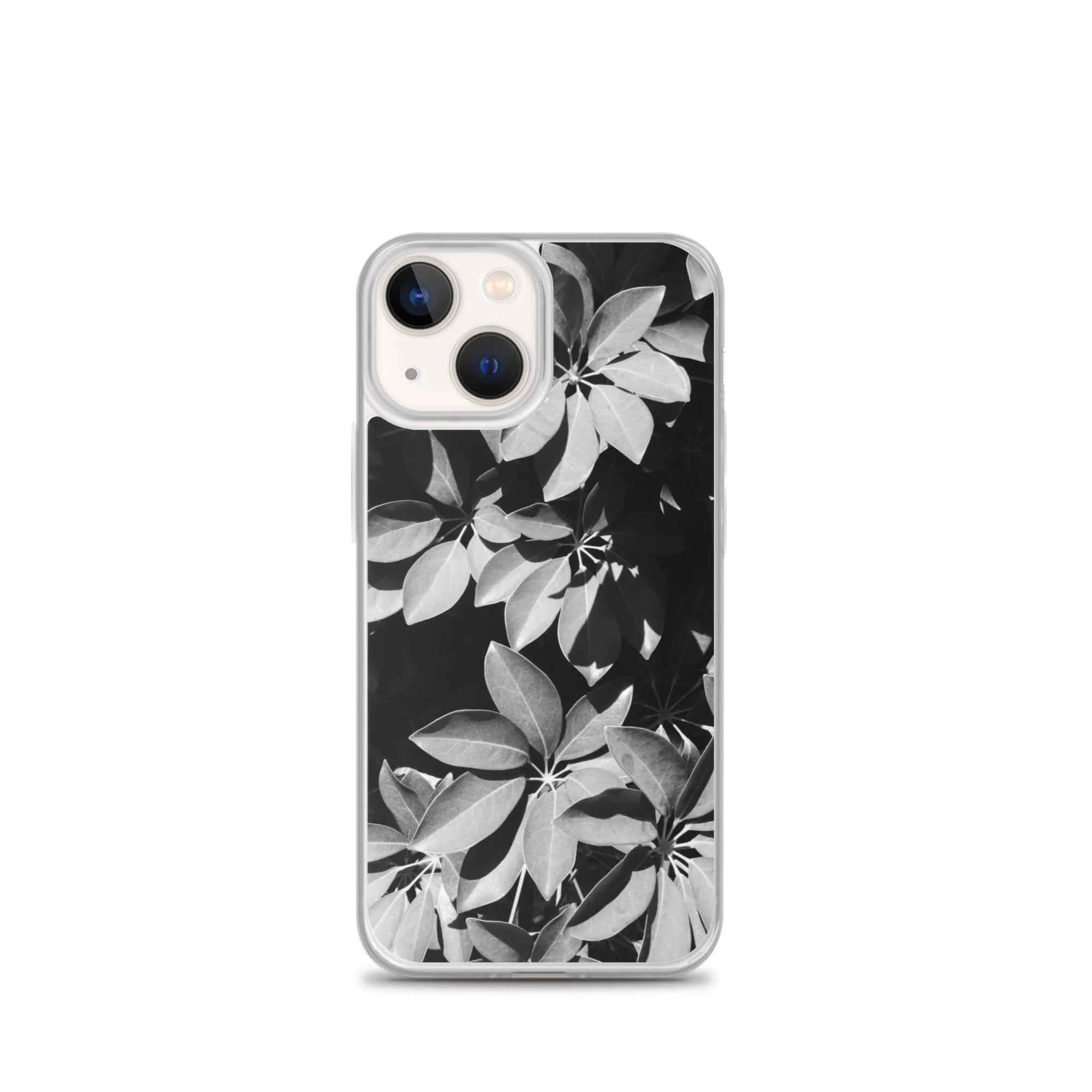 Fanfare Botanical Art Iphone Case - Black And White - Iphone 13 Mini - Mobile Phone Cases - Aesthetic Art