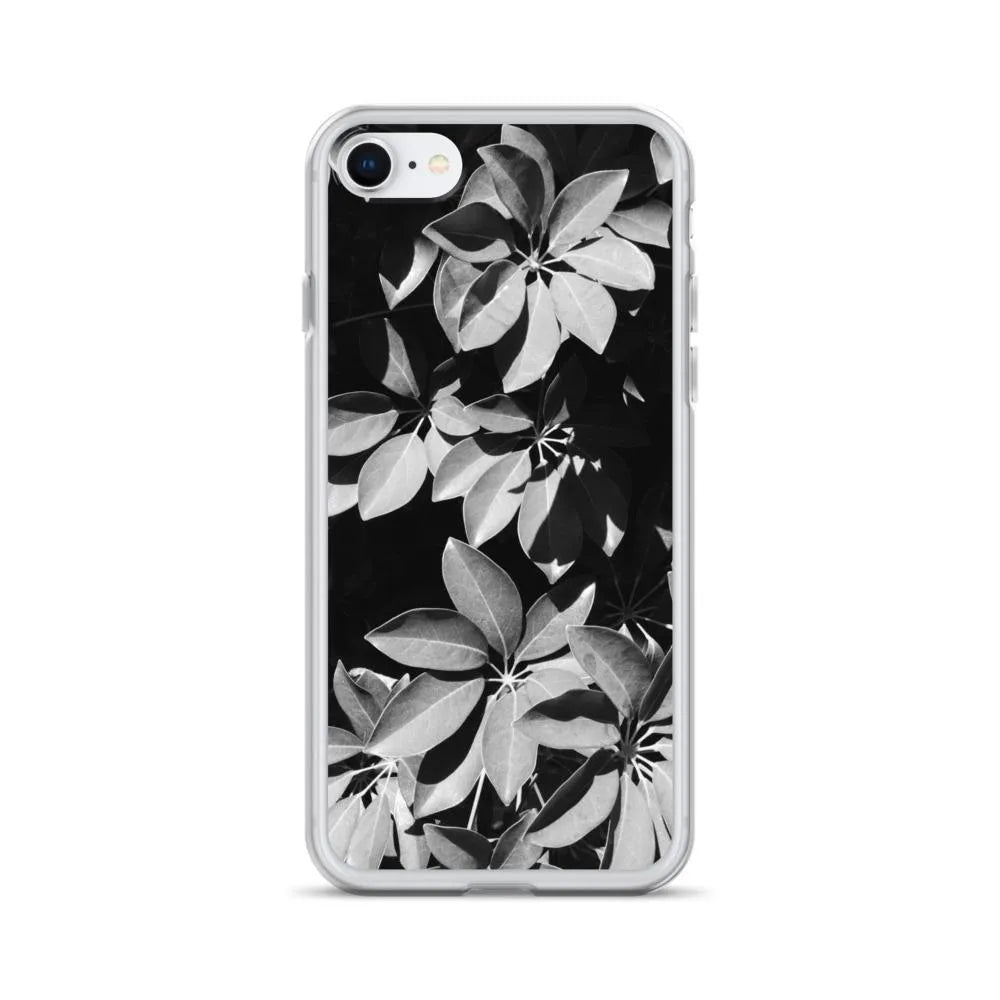 Fanfare Botanical Art Iphone Case - Black And White - Iphone Se - Mobile Phone Cases - Aesthetic Art
