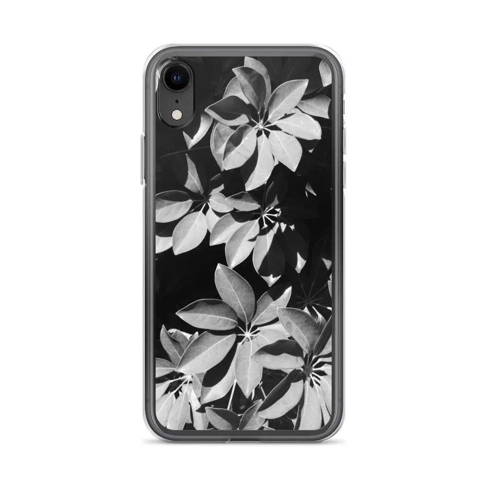 Fanfare Botanical Art Iphone Case - Black And White - Iphone Xr - Mobile Phone Cases - Aesthetic Art