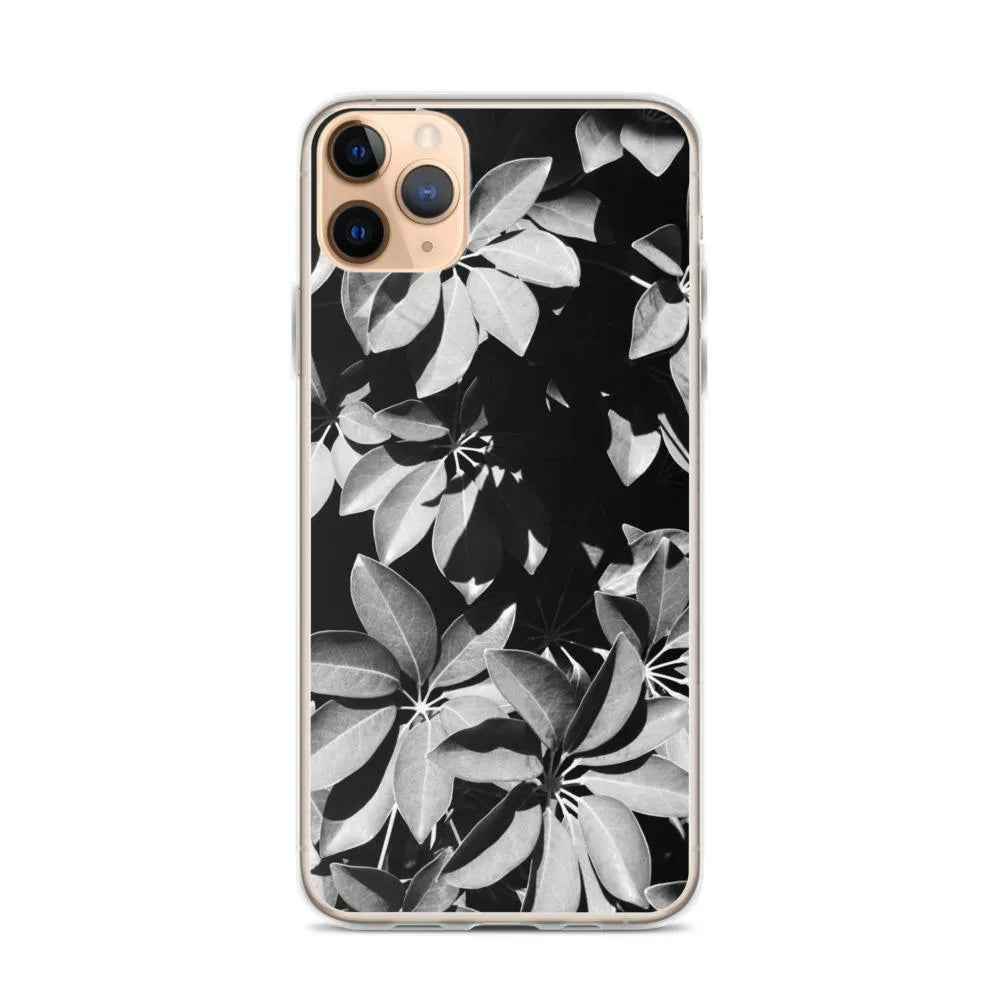 Fanfare Botanical Art Iphone Case - Black And White - Iphone 11 Pro Max - Mobile Phone Cases - Aesthetic Art