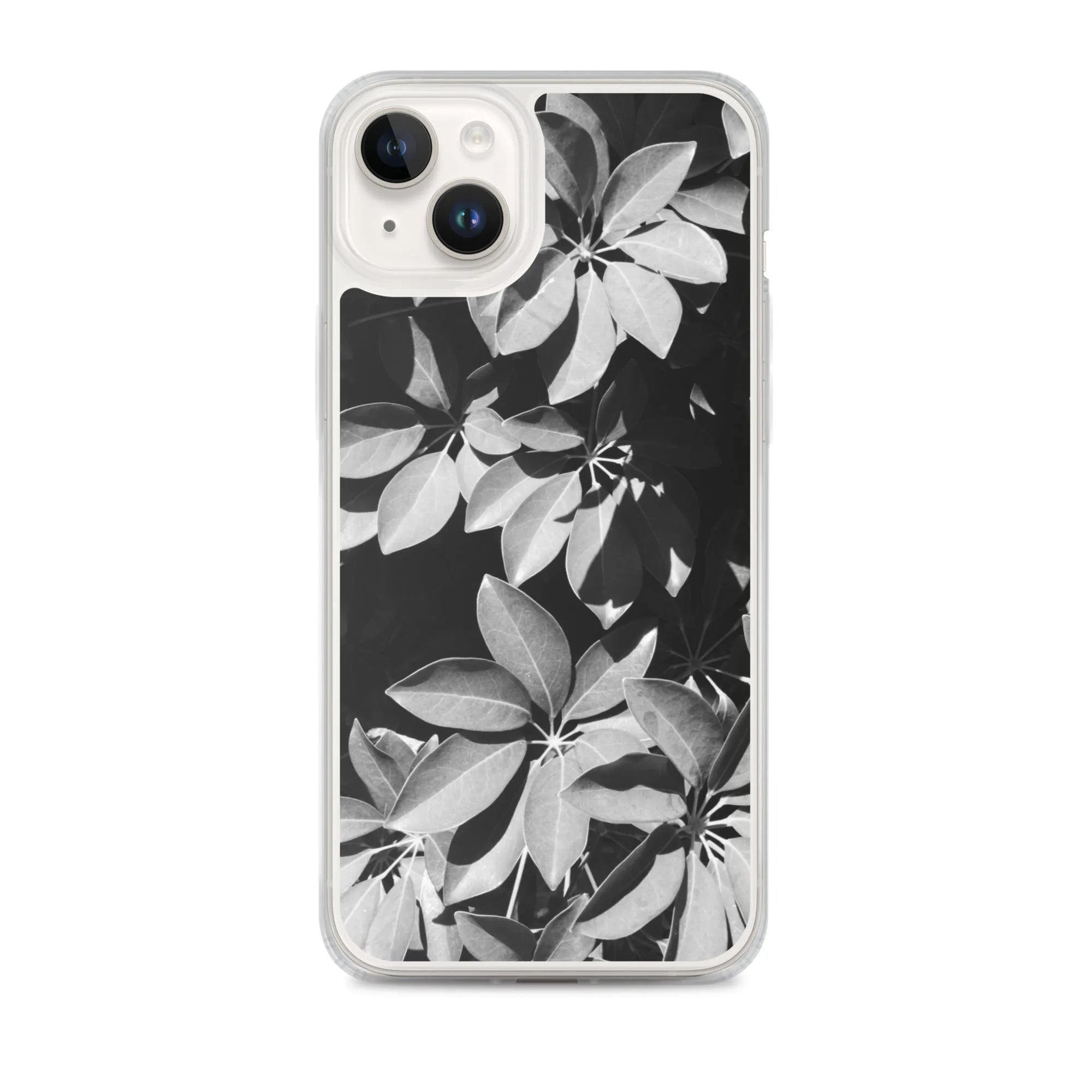 Fanfare Botanical Art Iphone Case - Black And White - Iphone 14 Plus - Mobile Phone Cases - Aesthetic Art