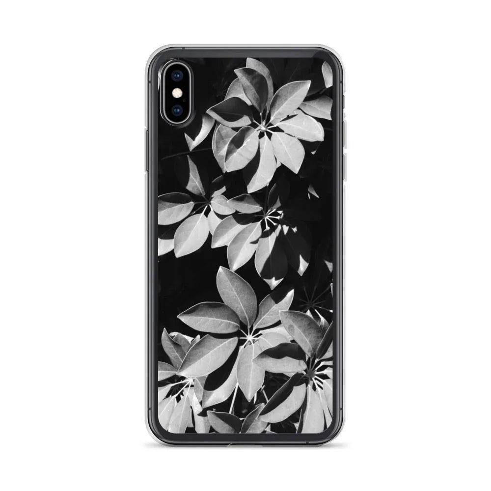 Fanfare Botanical Art Iphone Case - Black And White - Iphone Xs Max - Mobile Phone Cases - Aesthetic Art