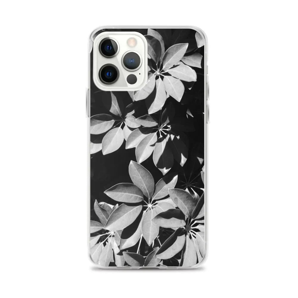 Fanfare Botanical Art Iphone Case - Black And White - Iphone 12 Pro Max - Mobile Phone Cases - Aesthetic Art