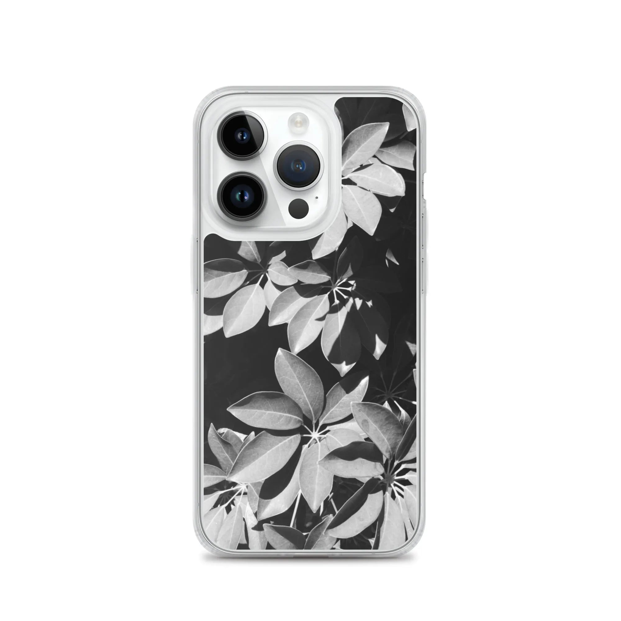 Fanfare Botanical Art Iphone Case - Black And White - Iphone 14 Pro - Mobile Phone Cases - Aesthetic Art