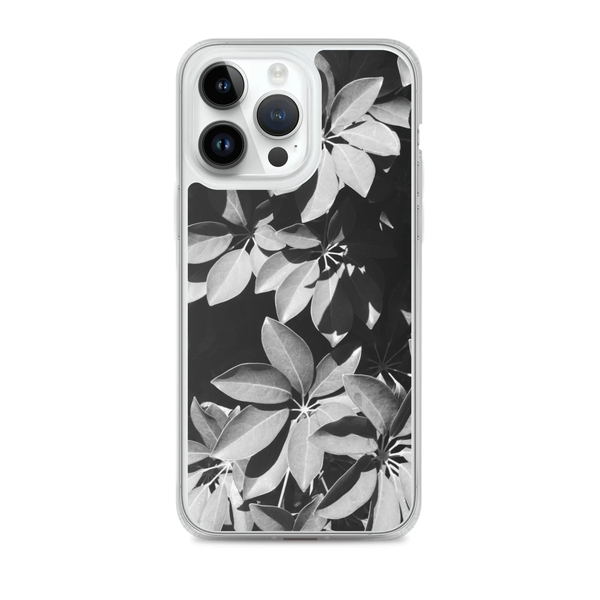 Fanfare Botanical Art Iphone Case - Black And White - Iphone 14 Pro Max - Mobile Phone Cases - Aesthetic Art